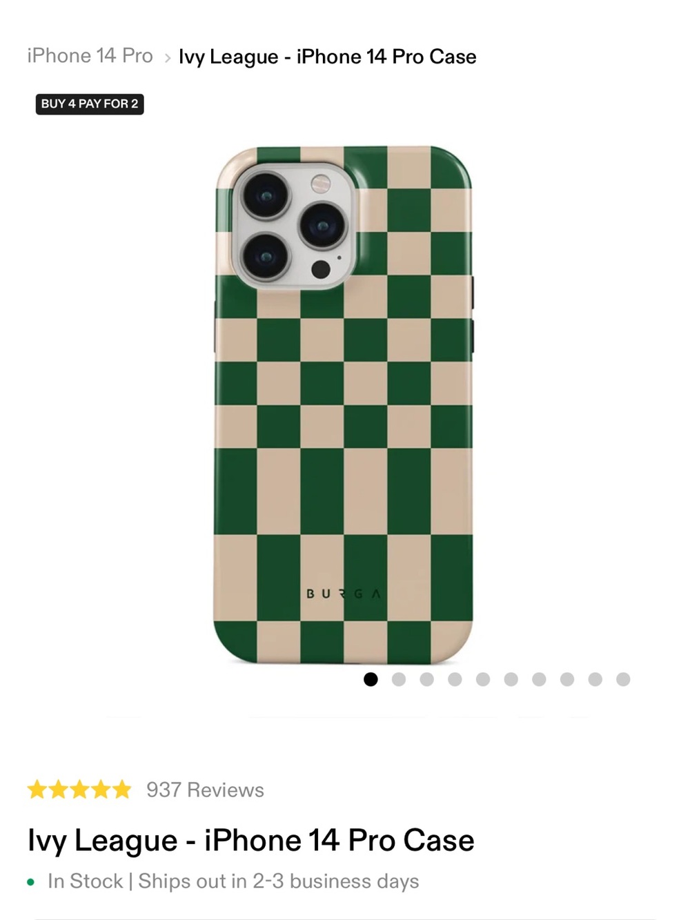 NEW Burga iPhone 14 Pro Case